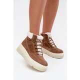 VINCEZA Suede Women's Snow Boots with Fur on Platform | shoptok.hr