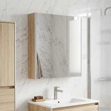  Kupaonski ormar s ogledalom Sonoma hrast 63,5 x 15,5 x 70 cm | shoptok.hr