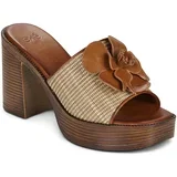Natikači 595 CECILIA-RAFFIA-BEIGE-TAN Kostanjeva