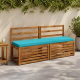  Jastučići za klupe - 2 dijela VUGHT 2 kom. 100% poliester Tirkizna | shoptok.hr