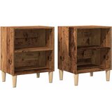 Maison Chic Dvo delni komplet Nočne omarice - Nočne mize starinski les 40x30x50 cm inženirski les, (21686865) Cene