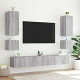  Zidni TV ormarići LED 2 kom siva boja hrasta 40,5 x 35 x 40 cm | Eponuda.com