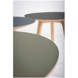 Gazzda Pomoćni stol od hrastovog drveta sa crnom pločom Arp, ⌀ 45 cm | shoptok.hr