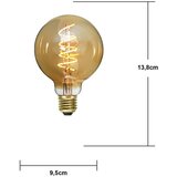 Star Trading Sa žarnom niti žarulja s mogućnosti zatamnjivanja s toplim svjetlom E27, 3 W Spiral Filament – | shoptok.hr