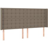 Maison Chic posteljno vzglavje - vzglavna omarica - nočna omarica z ušesi taupe 183x16x118/128 cm blago, (21713301) Cene