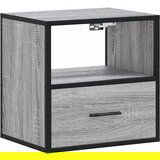 Maison Chic Stenska Nočna omarica - Nočna miza siva sonoma 40x31x39,5 cm, (21687192) Cene
