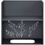  Vrtna saksija Antracit 50 x 30 x 49 cm Čelična vrata | shoptok.hr