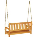 vidaXL 2-sedežna vrtna klop za gugalnico 110x56x58 cm iz močnega akacijevega lesa | Shoptok.si