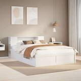 vidaXL Okvir kreveta bez madraca bijeli 160x200 cm od masivne borovine | shoptok.hr