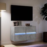  Zidni TV ormarići LED 2 kom boja betona 41x31x45 cm | Eponuda.com