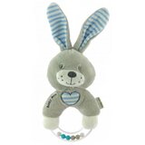 Baby Mix Plišana zvečka Zeko Grey & Blue | shoptok.hr