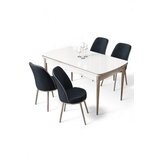 Hanah home trpezarijski set, 5 dijelova, Teget Slike