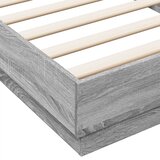  Okvir za krevet s LED svjetlima siva boja hrasta 90 x 200 cm | shoptok.hr