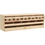  Gnezdišče za kokoši s 5 predelki 117x33x38 cm trdna borovina, (20767482) | Shoptok.si