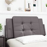 vidaXL Vzglavna stranica siva 100 cm umetno usnje | Shoptok.si