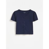 Reserved Pamučna majica - mornarsko plava | shoptok.hr