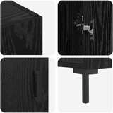  Kreveta Crni hrast 90 x 34 x 80 cm Konstruirano drvo Slike