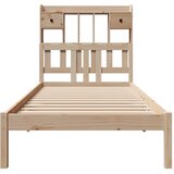  Krevet s regalom za knjige bez madraca 75x190 cm borovina | shoptok.hr