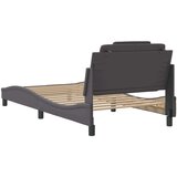  Okvir za krevet s uzglavljem sivi 100x200 cm od umjetne kože | shoptok.hr