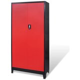  Ormar za alat s kutijom čelični 90 x 40 x 180 cm crveno-crni | Eponuda.ba