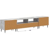  5-dijelni LED TV ormarić Betonska siva Konstruirano drvo | shoptok.hr