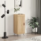 vidaXL Komoda sonoma hrast 34,5x34x90 cm inženirski les | Shoptok.si