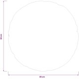  Presvlaka za jastuk 6 kom. HEERLEN Traper plava Promjer 30 cm - Traper plava Promjer 30 cm 6 | shoptok.hr