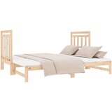  Izvlečna dnevna postelja 2x(90x190) cm trdna borovina, (20725807) | Shoptok.si