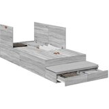  Krevet s ladicama Siva Sonoma 80 cm Konstruirano drvo | shoptok.hr