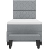  Krevet s opruga kutije Svijetlo siva 90 x 200 cm tkanina | shoptok.hr