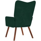  Stolica za opuštanje tamnozelena baršunasta | shoptok.hr