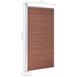 PANEL za ogradu WPC 95 x 186 cm smeđi | shoptok.hr