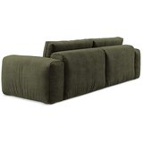 Makamii Zelena raztegljiva sedežna garnitura iz šenilje 275 cm Kuki – | Shoptok.si