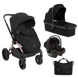 Kikka Boo Kolica Kara 3in1 set sa autosedištem I-Prime I-size i tvrdom korpom Black ( KKB23141 SET ) Cene