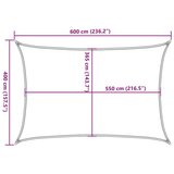  Senčno jadro peščeno 6x4 m 100 % poliester oxford | Shoptok.si