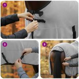  Pokrivač za konje Cjela svijetlo siva i roza 145 cm Poliester | shoptok.hr