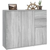  Komoda boja sivog hrasta 91x29,5x75 cm od konstruiranog drva | shoptok.hr