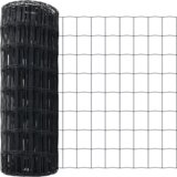 vidaXL Euro Ograja z 13 konicami 0.4x50 m Cinkano jeklo Siva | Shoptok.si
