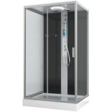 Sanotechnik Tuš kabina Boston (Črna/srebrna, 90 x 120 x 215 cm) | Shoptok.si