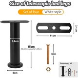 PENBINMALL 4x nastavljive podporne noge za posteljo 15–25 cm | Shoptok.si