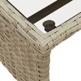  Vrtna L-sofa sa stolom i jastucima svjetlosiva od poliratana | shoptok.hr