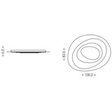 Brilagi LED prigušiva stropno svetlo MODERN MAXI LED/105W/230V 83,5x1000 cm + daljinski upravljač | Eponuda.com