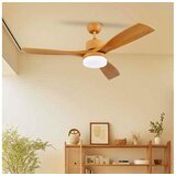  ZEVENTI - LED plafonski ventilator MARE LED/24W/230V Wi-Fi Tuya hrast + daljinski upravljač | Eponuda.com