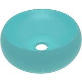  Razkošen umivalnik okrogel mat svetlo zelen 40x15 cm keramičen, (21409143) | Shoptok.si