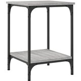  Stolić za kavu siva boja hrasta 40x40x55 cm konstruirano drvo | shoptok.hr