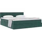 Krevet s od storage s madracem Tamnozelena 160 x 200 cm Baršun | shoptok.hr