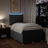  Krevet box spring s madracem tamnosivi 120 x 190 cm tkanina Slike