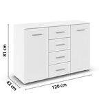 home24 KOMODA, bela | Shoptok.si