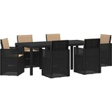  Vrtni set za objed s jastukom 7 pcs Antracit i sivosmeđa PP | shoptok.hr