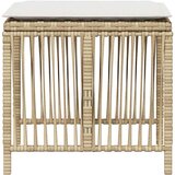  Vrtni stolci s jastucima 4 kom bež 41x41x36 cm od poliratana | shoptok.hr